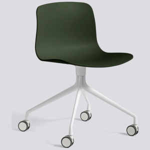 HAY krzesło ABOUT - AAC14, zielony/białe aluminium