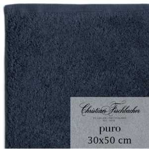 Christian Fischbacher Ręcznik dla gości 30 x 50 cm kobaltowy Puro, Fischbacher