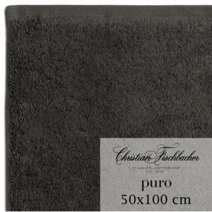 Christian Fischbacher Ręcznik 50 x 100 cm antracytowy Puro, Fischbacher
