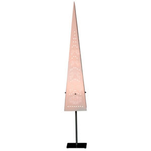 Stojąca dekoracja świecąca Best Season Cone Top White, 80 cm
