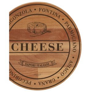 Deska z drewna bukowego Bisetti Broad Cheese, 30 cm