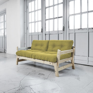 Sofa rozkładana Karup Step Natural/Avocado Green