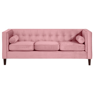Różowa sofa trzyosobowa Max Winzer Jeronimo