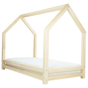 Naturalne łóżko 1-osobowe z drewna sosnowego Benlemi Funny, 90x180 cm