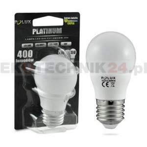 Żarówka LED PLATINUM 4,5W 400lm barwa biała ciepła. Polux