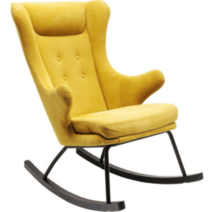Żółty fotel na biegunach Kare Design Oslo