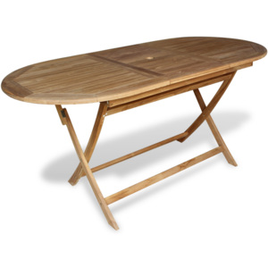 Stół jadalniany ogrodowy z drewna tekowego 160x80x75 cm