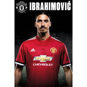 Plakat, Obraz Manchester United - Zlatan Stand 17-18, (61 x 91,5 cm)