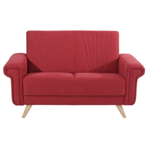 Czerwona sofa 2-osobowa Max Winzer Jannes