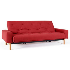 Czerwona sofa rozkładana Innovation Mimer