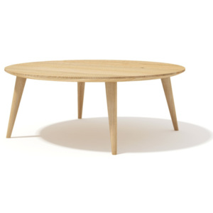 Okrągły stolik z litego drewna dębowego Javorina, 90 cm