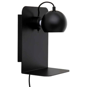 FRANDSEN lampa kinkiet BALL z USB, czarny