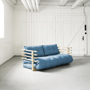 Sofa rozkładana Karup Funk Natural/Horizon Blue