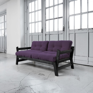 Sofa rozkładana Karup Step Black/Purple