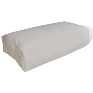 Tapicerowana poduszka do siedzenia, biały piasek 80 x 40 20 cm