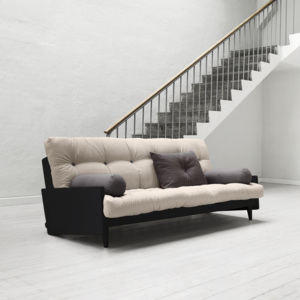 Sofa rozkładana Karup Indie Black/Vision/Gris