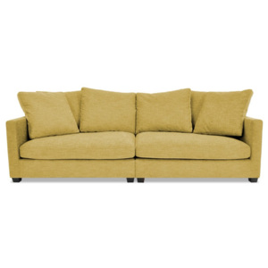 Żółta sofa trzyosobowa Vivonita Hugo