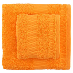 Zestaw 2 jasnopomarańczowych ręczników Tommy