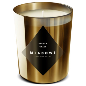 Meadows Świeca zapachowa Golden Grace medium złota