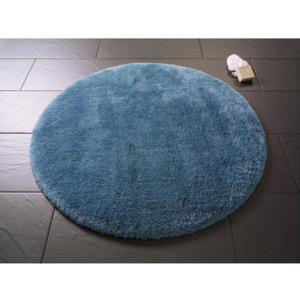 Niebieski okrągły dywanik łazienkowy Confetti Bathmats Miami, ⌀ 100 cm