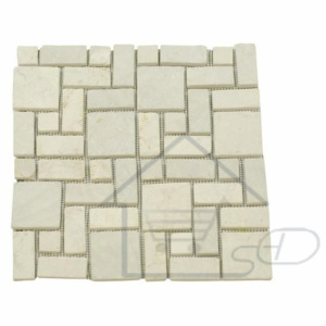 Mozaika marmurowa divero 1m² kremowa, mozaika kamienna