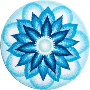 Mandala NIEBIAŃSKI SPOKÓJ, niebieski, ø 80 cm
