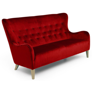 Czerwona sofa 3-osobowa Max Winzer Medina