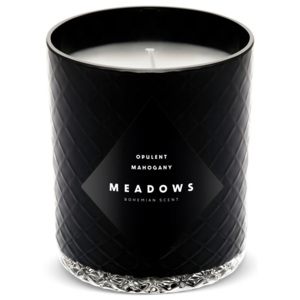 Meadows Świeca zapachowa Opulent Mahogany medium czarna