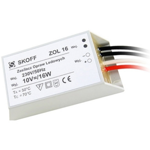 Skoff Transformator do taśmy LED (TANGO, RUEDA) ZOL 16/10V-16W SK0018