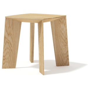 Stolik z litego drewna dębowego Javorina Tin Tin, 35 cm
