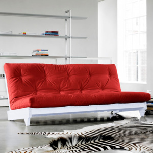 Sofa rozkładana Karup Fresh White/Red