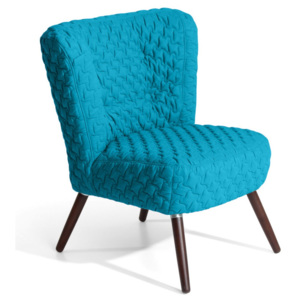 Niebieski fotel Max Winzer Neele Structured