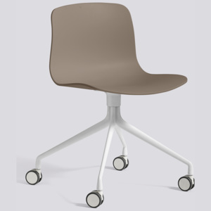 HAY krzesło ABOUT - AAC14, khaki/białe aluminium