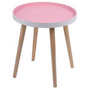 Różowy stolik Ewax Simple Table, 38 cm