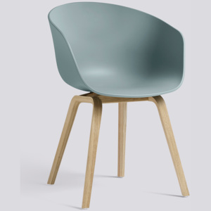 HAY krzesło ABOUT - AAC22, niebieski/matowy dąb
