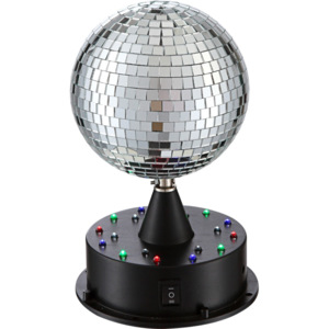 Lampka stołowa LED DANCE Globo styl nowoczesny, plastik, tworzywo sztuczne, czarny, srebrny, wielokolorowy 28005