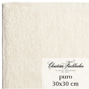 Christian Fischbacher Ręcznik do rąk / twarzy 30 x 30 cm perłowobiały Puro, Fischbacher