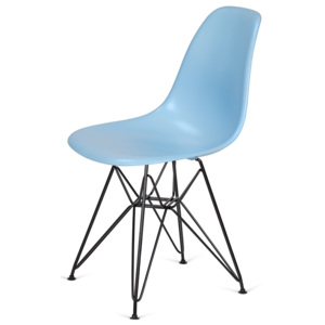 Krzesło DSR BLACK błękitny 11 - podstawa metalowa czarnaKrzesło DSR BLACK błękitny #11 - podstawa metalowa czarna