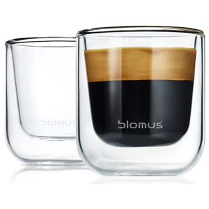Blomus Zestaw szklanek termicznych do espresso 80 ml NERO
