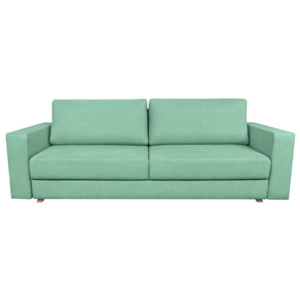 Miętowa rozkładana sofa 3-osobowa Kooko Home Soul