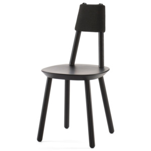Czarne krzesło z litego drewna EMKO Naïve