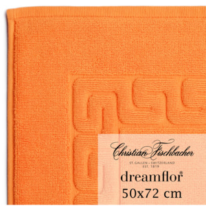 Christian Fischbacher Dywanik łazienkowy 50 x 72 cm pomarańczowy Dreamflor®, Fischbacher