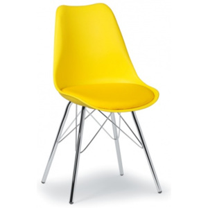 Krzesło konferencyjne Christine, żółte