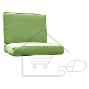 Poszewki do poduszek fotela rattanowego - zielone