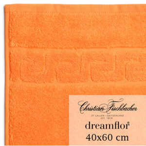 Christian Fischbacher Ręcznik dla gości duży 40 x 60 cm pomarańczowy Dreamflor®, Fischbacher