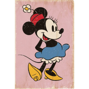 Plakat, Obraz Myszka Minnie Minnie Mouse - Retro, (61 x 91,5 cm)