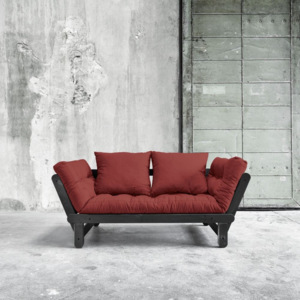 Sofa rozkładana Beat Black/Passion Red