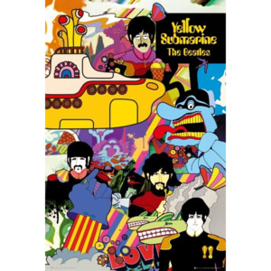 Plakat, Obraz the Beatles - yellow submarine, (61 x 91,5 cm)