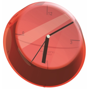 Zegar ścienny Bugatti Glamour czerwony 33 cm