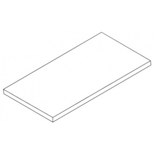 Półka z laminowanej płyty wiórowej, 800x200 mm, biała